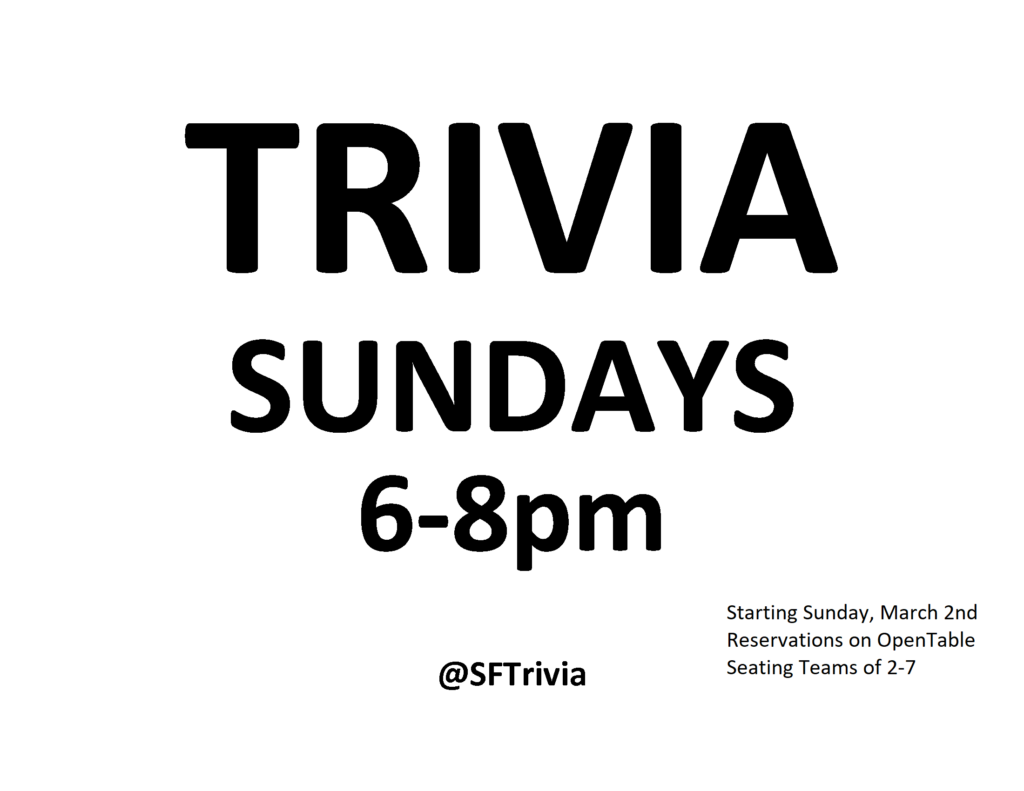 New Fun Event - Trivia Night! - Scopo Divino